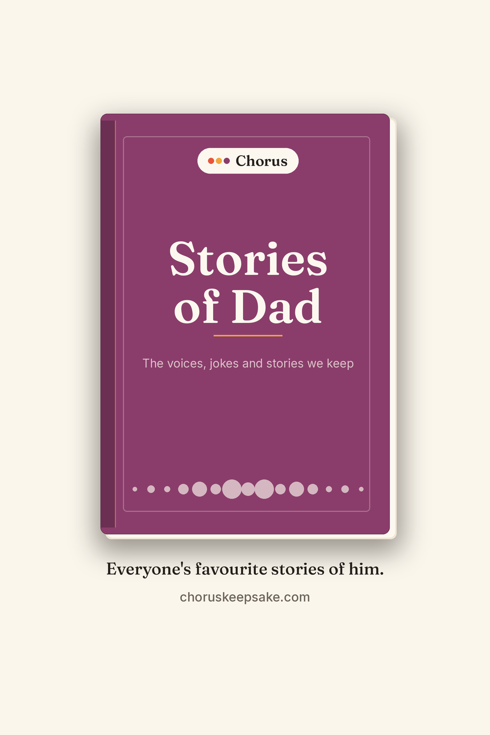 Stories of Dad keepsake