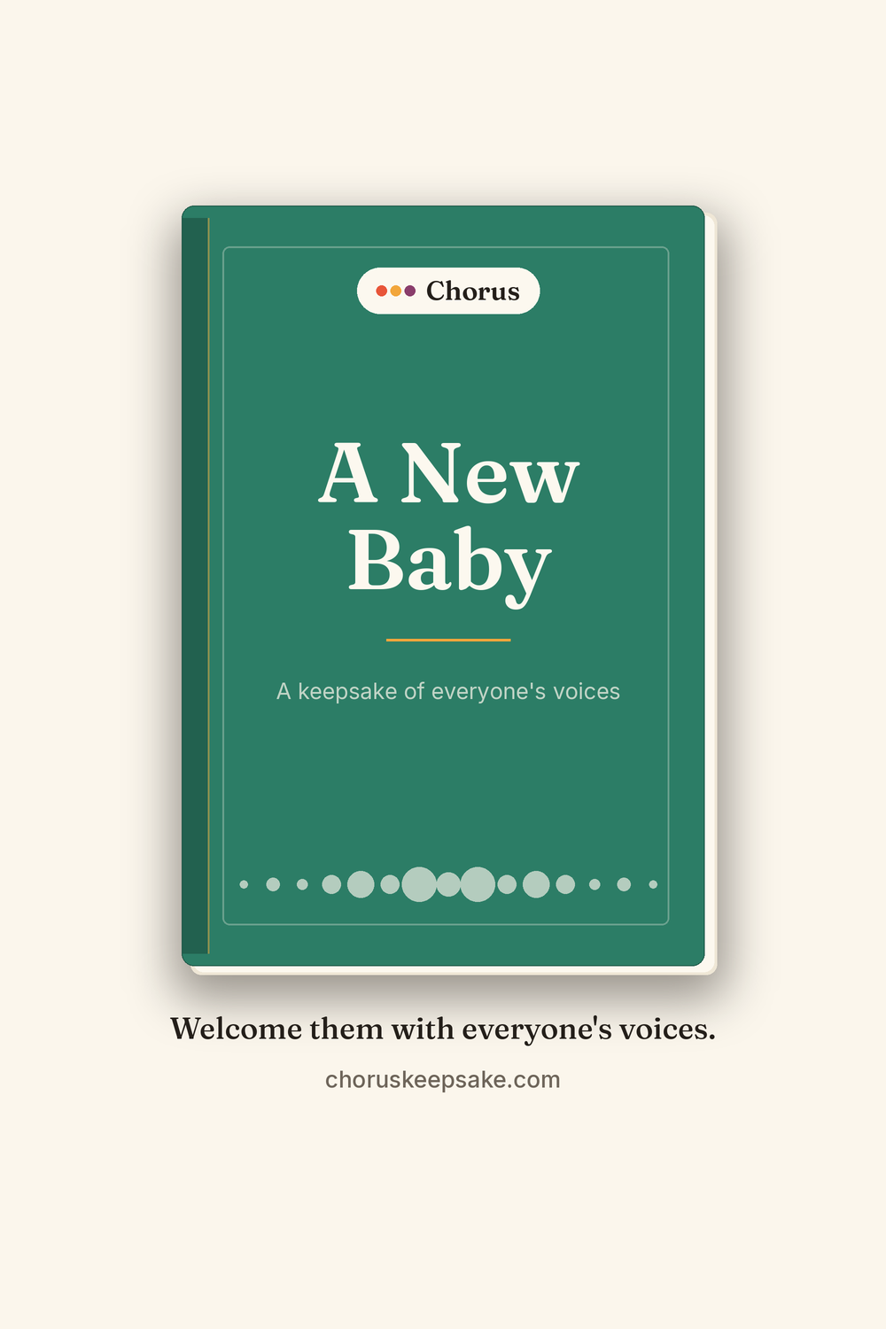 Voice keepsake for a new baby
