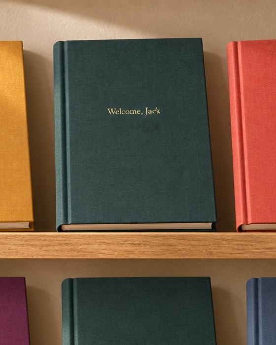 The printed book on the shelf