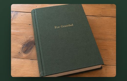 The finished Chorus book on a table